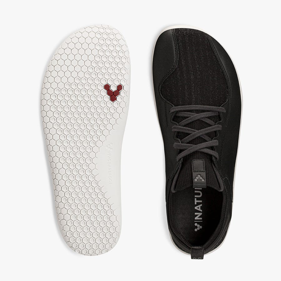 Black Women's Vivobarefoot Primus Knit II Trail Shoes | Philippines 0161TCEV